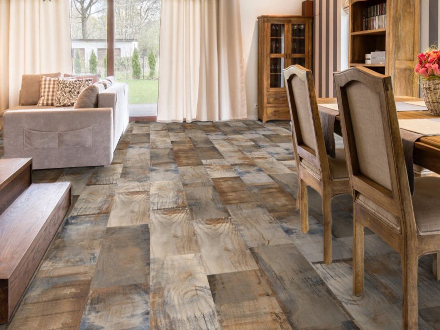 Origins Timberland Blend Brown Ecotec Matt Porcelain Floor Tile 710 X 280mm