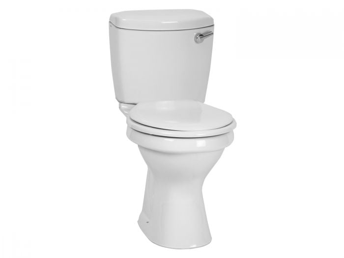 Astina White Front Flush Toilet Suite