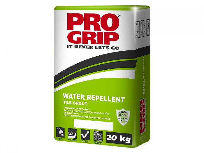 Pro Grip Water Repellent White Grout - 20kg