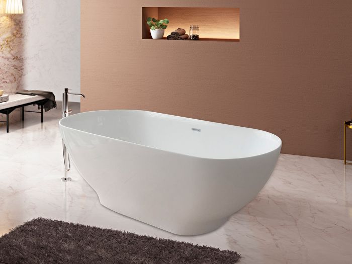 Twilight Round White Freestanding Bath - 1700 x 700 x 580mm