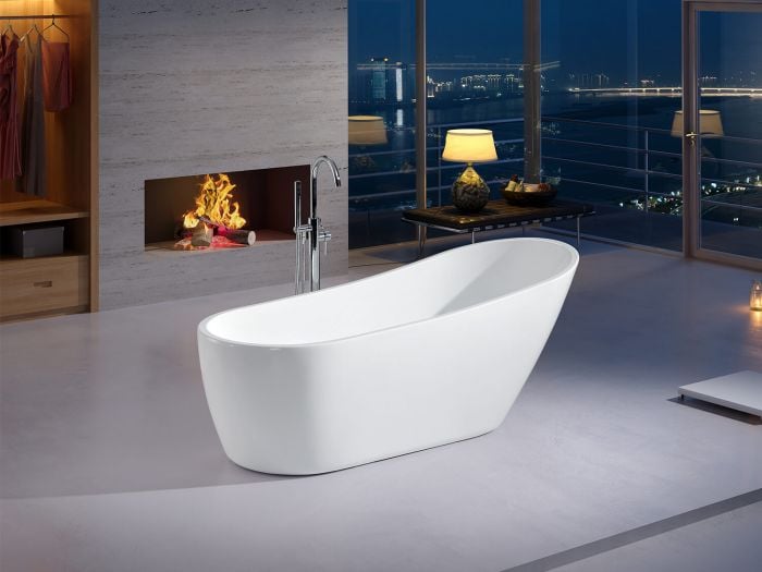 Tulip White Freestanding Bath - 1400 x 700 x 650mm