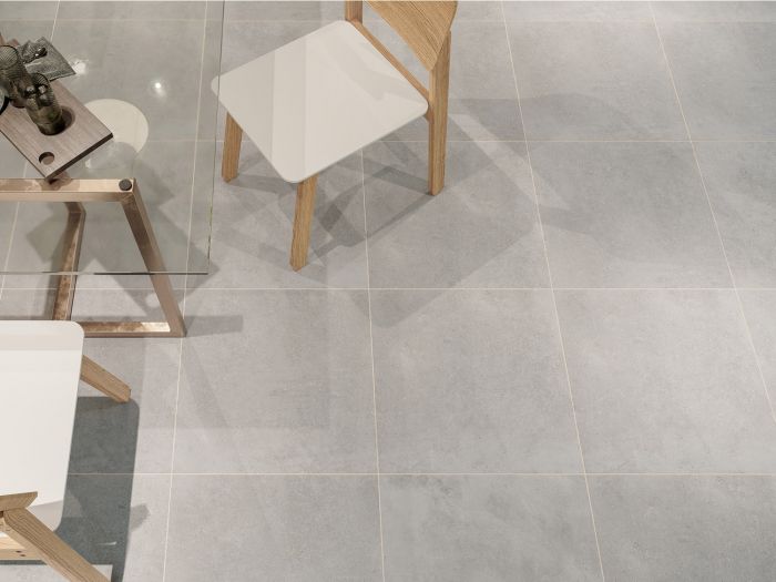 Eros Grey EcoTec Matt Porcelain Floor Tile - 600 x 600mm