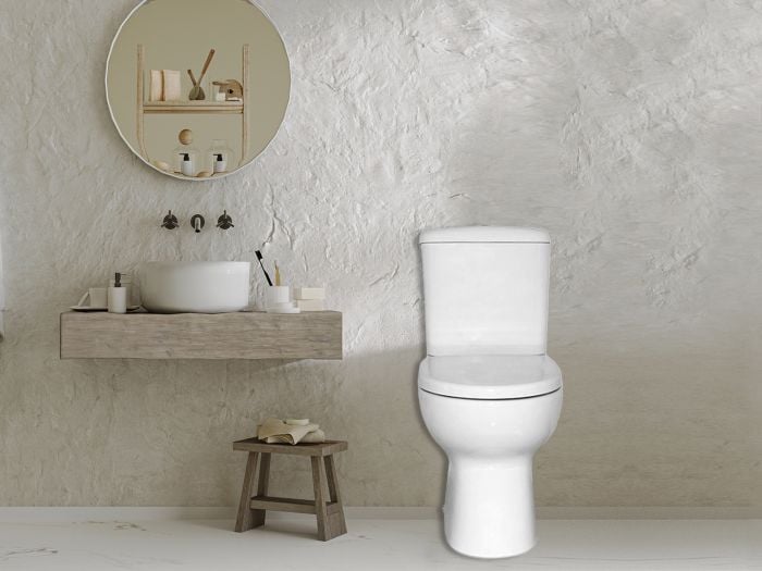 Betta Iqwa White Dual Top Flush Toilet Suite - Incl. Seat