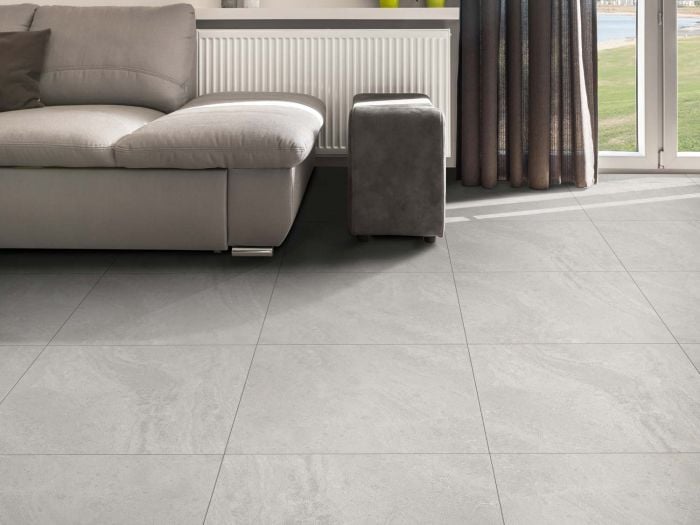Idaho Grey Matt Ceramic Floor Tile - 600 x 600mm