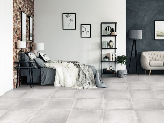 Star Grey EcoTec Rectified Matt Hard Body Ceramic Floor Tile - 600 x 600mm