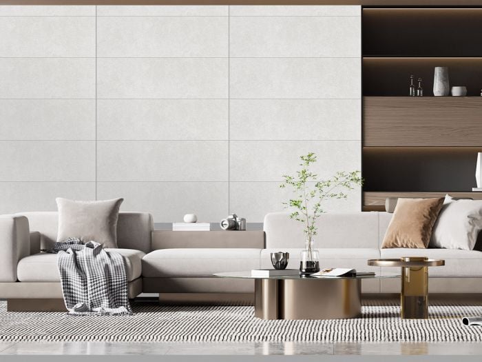Stone Grey Matt Ceramic Wall Tile - 800 x 265mm
