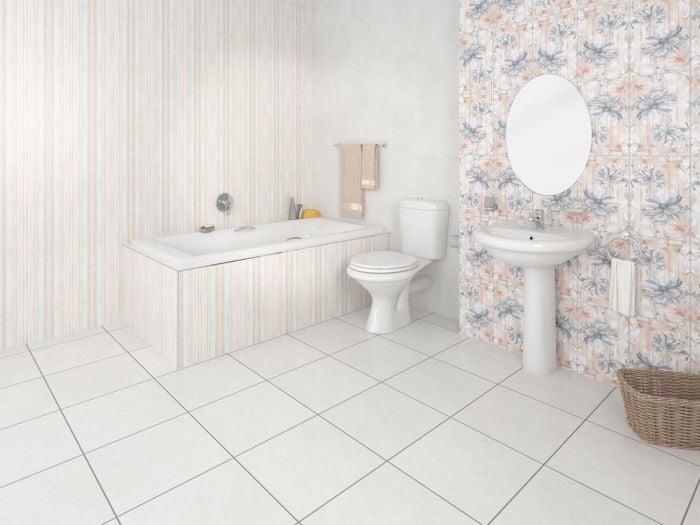 Tammy White Built-in Straight Bath without Handles - 1700 x 700mm