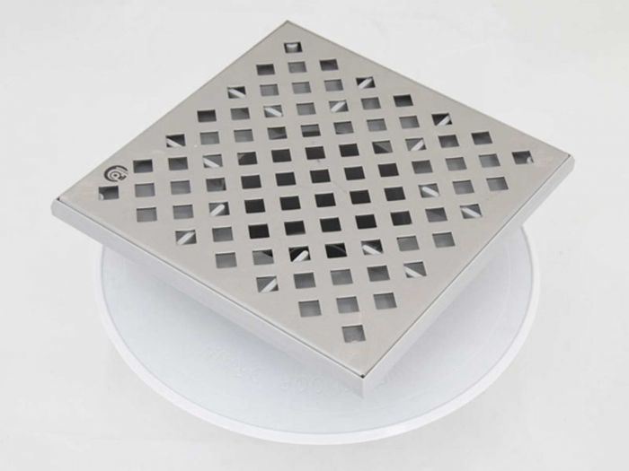 ITD Lola Large Shower Drain With Stainless Steel Grid