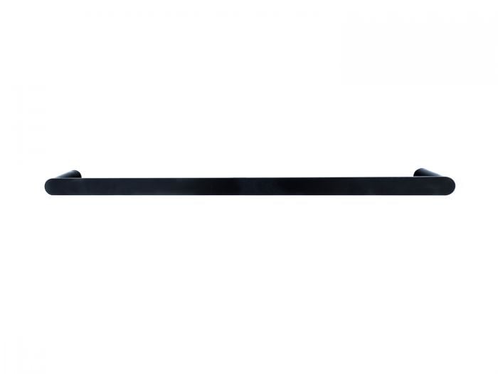 Portofino Giulia Black Single Towel Rail - 800mm