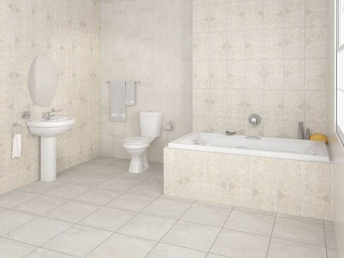 Coral White Bathroom Set - Bath, Basin, Pedestal & Dual Top Flush Toilet Suite